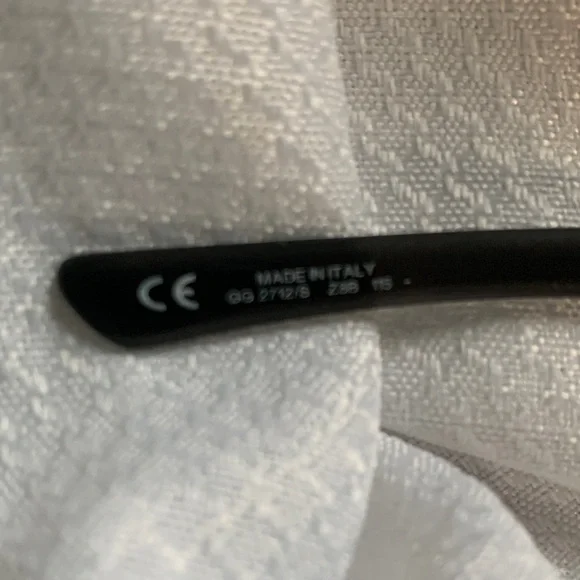 Gucci HorseBit Shiny Black/Gray & Silver Sunglasses - Picture 7 of 16